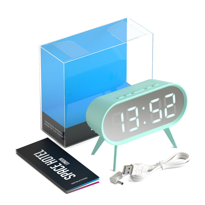 Newgate Space Hotel Cyborg Led Alarm Clock Blue | Confetti Living