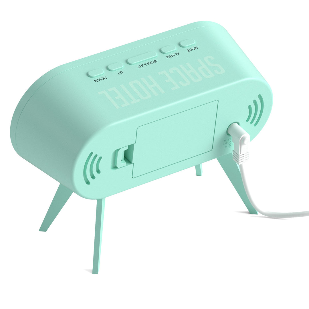 Newgate Space Hotel Cyborg Led Alarm Clock Blue | Confetti Living