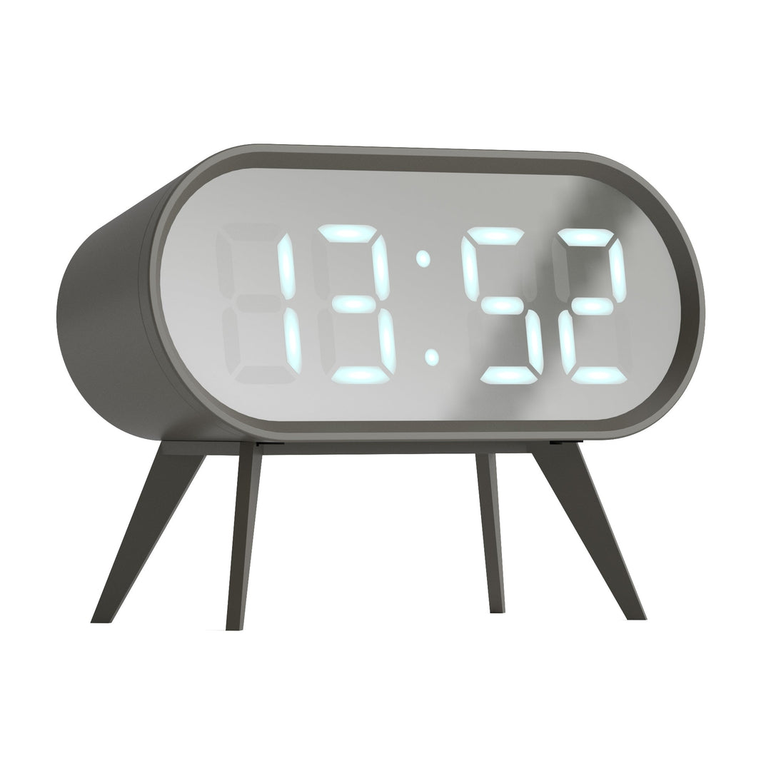 Newgate Space Hotel Cyborg Led Alarm Clock Grey | Confetti Living