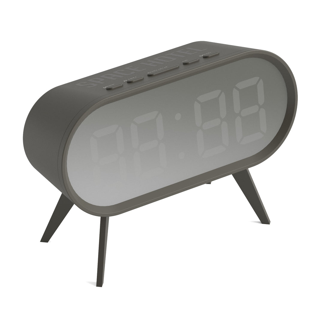 Newgate Space Hotel Cyborg Led Alarm Clock Grey | Confetti Living