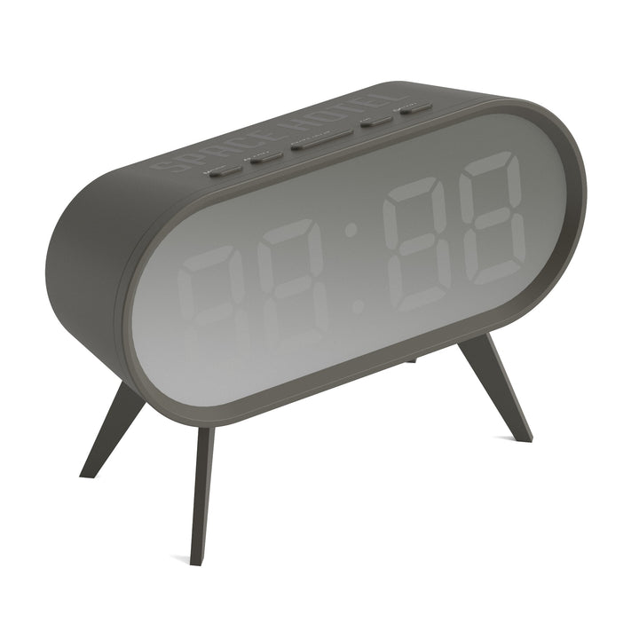 Newgate Space Hotel Cyborg Led Alarm Clock Grey | Confetti Living