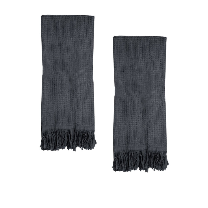 J Elliot Home Camila Coal Cotton Hand Towel Set | Confetti Living