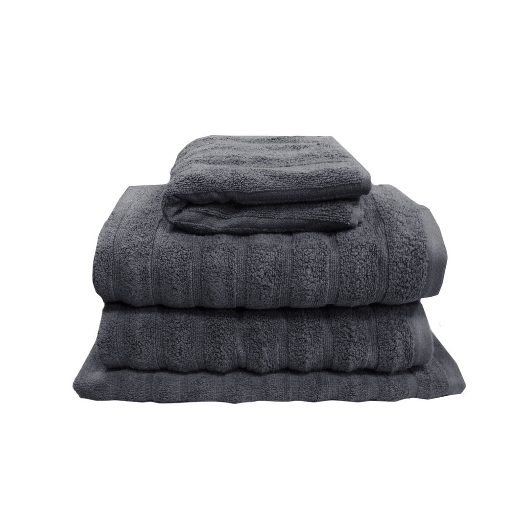 J Elliot Home George Collective Cotton Bath Towel Set Ash - 4 pieces | Confetti Living