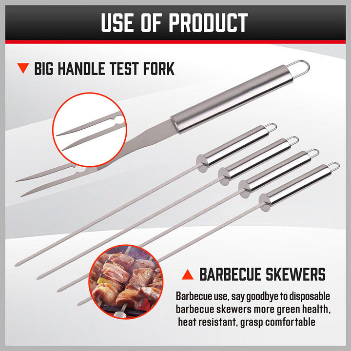 BBQ Tool Set Stainless Steel
