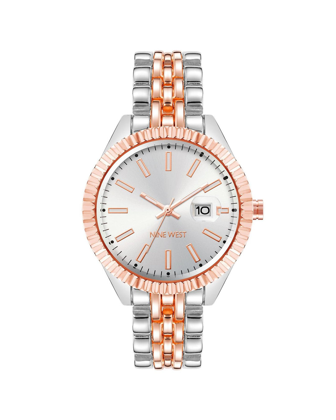 Women's Rose Gold and Silver Analog Quartz Watch | Confetti Living