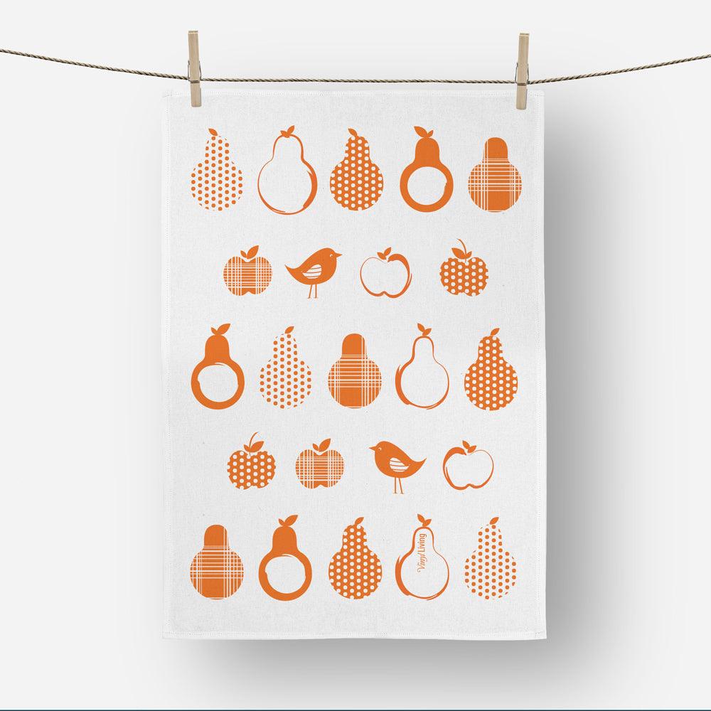 Linen Tea Towel PEARS | Confetti Living