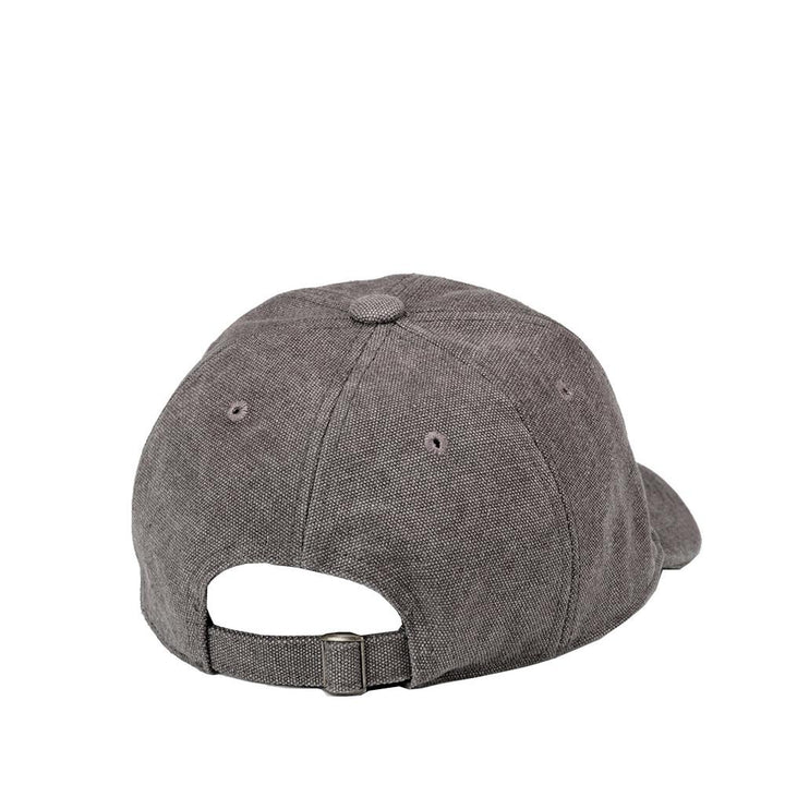 Handcrafted Arizona baseball cap with troop london signature premium quality brown canvas and detailed with an embroidered logo. Ideal for outdoor activities such as sport, hiking, travelling and more. Back facing orientation.